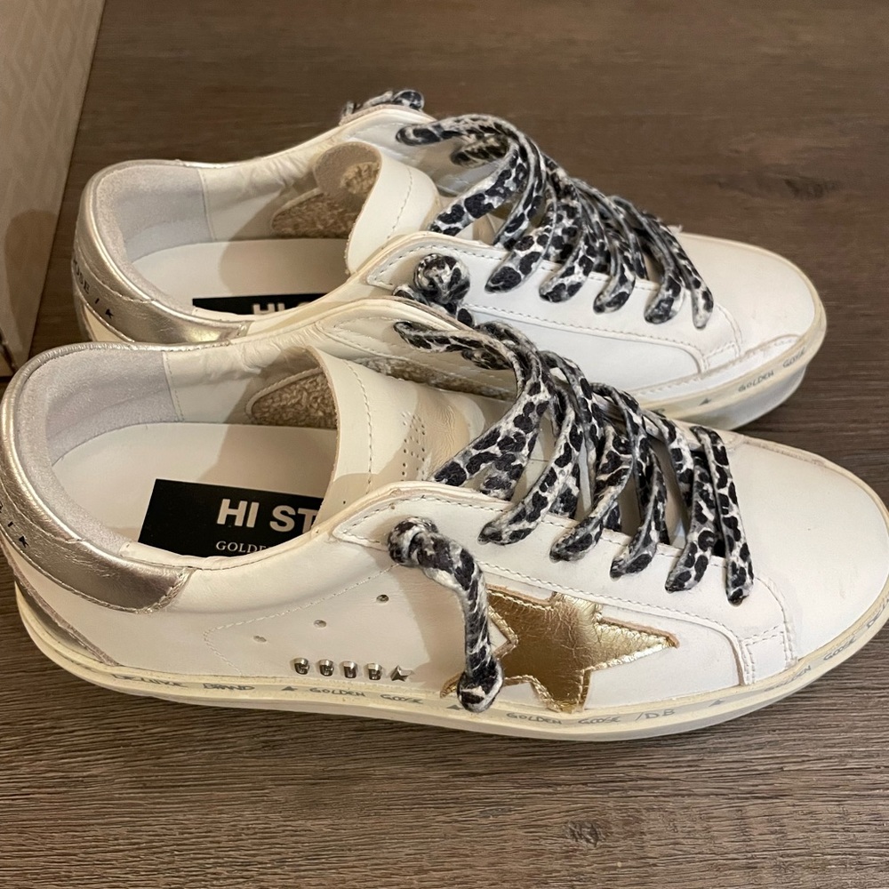 Golden Goose Hi Star Leather Sneakers size 36